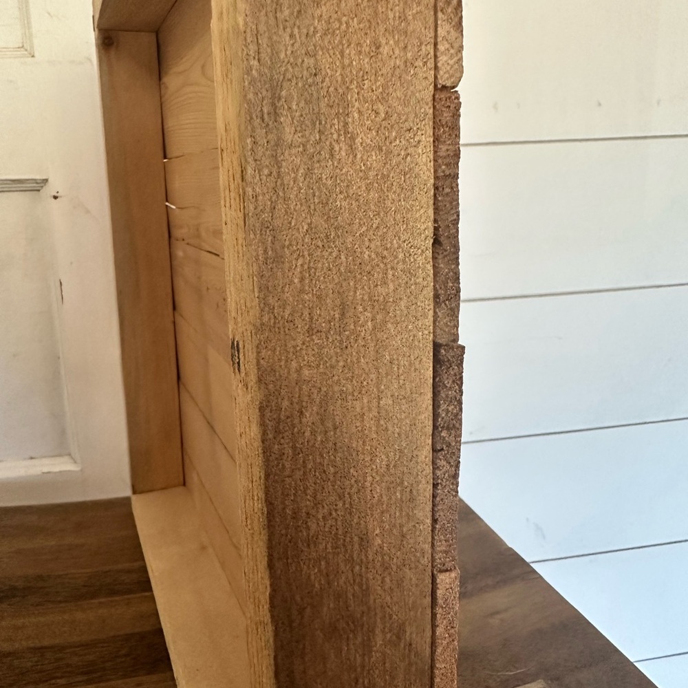 Wooden Wall Art with Blue Bird Design - Picture 2 of 4
